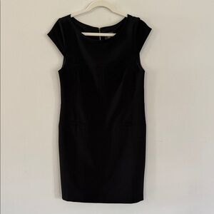 Vince Camuto Black Cap Sleeve Mini Dress